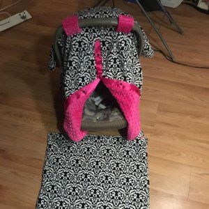 Baby seat Cover- Hand Made with snaps to close